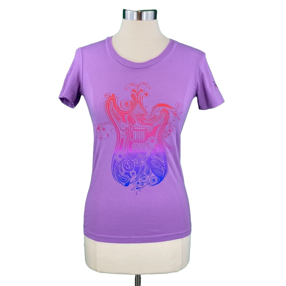 Fender Light Purple Stratocaster Graphic Tee